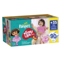 Pampers Easy Ups Girls Size 3T4T Value Pack, 90 Count Pampers Easy Ups Girls Size 3T4T Value Pack, 90 Count