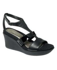 Combine a t-strap with Easy Spirt's anti-gravity technology and you'll have the Jancis wedge. You'll be super cute and unbelievably comfortable. Combine a t-strap with Easy Spirt's anti-gravity technology and you'll have the Jancis wedge. You'll be super cute and unbelievably comfortable.