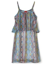 Ella Moss Girls' Aztec Fully Lined Dress - Sizes 7-14 Ella Moss Girls' Aztec Fully Lined Dress - Sizes 7-14