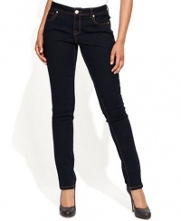 INC Jeans, Curvy-fit Skinny Topstich Dark Wash Size 4 INC Jeans, Curvy-fit Skinny Topstich Dark Wash Size 4
