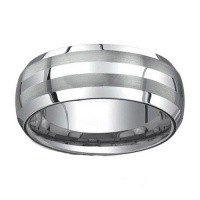 CleverEve Tungsten Ring Beveled Edge Brush Finish 8 mm Comfort Fit Mens Tungsten Wedding Band Ring Size 9.5 CleverEve Tungsten Ring Beveled Edge Brush Finish 8 mm Comfort Fit Mens Tungsten Wedding Band Ring Size 9.5
