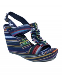 Earn your stripes! The Timo wedges by Blowfish are all about bold patterns and bohemian details. A chunky wedge takes it to a new level. Earn your stripes! The Timo wedges by Blowfish are all about bold patterns and bohemian details. A chunky wedge takes it to a new level.