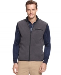 Form and function go sleeveless with this wind-resistant Greg Norman for Tasso Elba big & tall vest. Form and function go sleeveless with this wind-resistant Greg Norman for Tasso Elba big & tall vest.