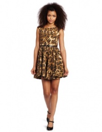 XOXO Juniors Sleeveless Full Skirt Dress, Brown, 11/12 XOXO Juniors Sleeveless Full Skirt Dress, Brown, 11/12