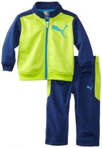 Puma - Kids Boys 2-7 Little Colorblock Tricot Set, Lime Punch, 5 Puma - Kids Boys 2-7 Little Colorblock Tricot Set, Lime Punch, 5