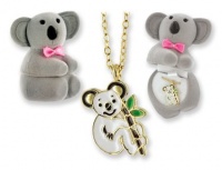 Koala w/ Bamboo Necklace in Koala Bear Gift Box Koala w/ Bamboo Necklace in Koala Bear Gift Box