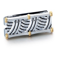 J.Goodman Sterling Silver/18k Yellow Gold Money Clip J.Goodman Sterling Silver/18k Yellow Gold Money Clip