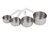 MIU France Stainless Steel 4-Piece Measuring Cup Set MIU France Stainless Steel 4-Piece Measuring Cup Set