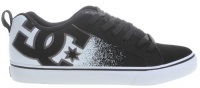 DC Court Vulc SE Skate Shoes Black/White Print Mens