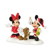 Department 56 Disney Village Accessory Figurine, Minnie and Mickey with Doggie Snack Department 56 Disney Village Accessory Figurine, Minnie and Mickey with Doggie Snack