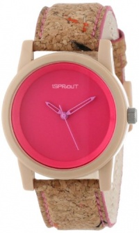 Sprout Unisex ST/5516PKCK Pink Dial Cork Strap Eco-Friendly Watch Sprout Unisex ST/5516PKCK Pink Dial Cork Strap Eco-Friendly Watch