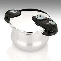 This pressure cooker is an ingenious, energy-efficient alternative to traditional cooking. It prepares food up 70% faster while retaining up to 50% more vitamins and minerals. Constructed from durable, high-gloss 18/10 stainless steel with short, self-locking handles for easy storage. Manufacturer's 10-year warranty. This pressure cooker is an ingenious, energy-efficient alternative to traditional cooking. It prepares food up 70% faster while retaining up to 50% more vitamins and minerals. Constructed from durable, high-gloss 18/10 stainless steel with short, self-locking handles for easy storage. Manufacturer's 10-year warranty.
