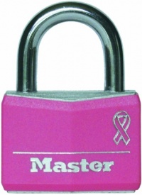Master Lock 146D Breast Cancer Research Foundation Aluminum Padlock, Pink Master Lock 146D Breast Cancer Research Foundation Aluminum Padlock, Pink