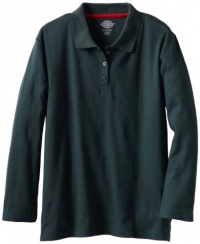 Dickies Kids Girls 7-16 Long Sleeve Interlock Polo Dickies Kids Girls 7-16 Long Sleeve Interlock Polo