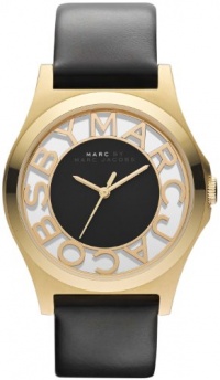 Marc by Marc Jacobs Henry Skeleton Gold Leather Watch - MBM1246