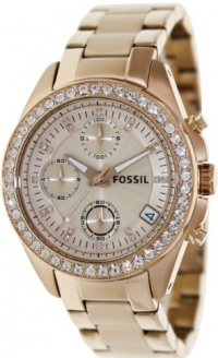 Fossil Decker Chronograph Stainless Steel Watch - Rose Es3352 Fossil Decker Chronograph Stainless Steel Watch - Rose Es3352