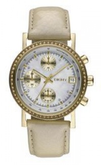 DKNY Glitz Mother-of-Pearl Dial Women's Watch #NY8359