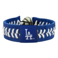 MLB Los Angeles Dodgers Team Color Baseball Bracelet MLB Los Angeles Dodgers Team Color Baseball Bracelet