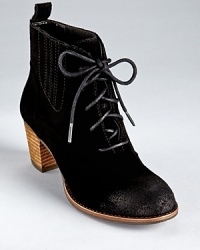 Pair DV Dolce Vita's Joli laceups with sheer black tights for a toughened-up take on Victorian. These oiled-toe booties look effortless in lightly distressed suede. Pair DV Dolce Vita's Joli laceups with sheer black tights for a toughened-up take on Victorian. These oiled-toe booties look effortless in lightly distressed suede.