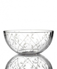 Martha Stewart Collection Petal Trellis 6 Glass Bowl Martha Stewart Collection Petal Trellis 6 Glass Bowl