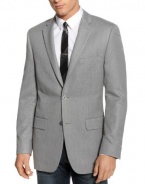 Alfani Red Label Slim Fit Gray Herringbone Sport Coat Suit-Separate