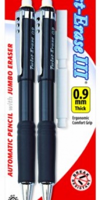 Pentel Twist-Erase III Automatic Pencil with 2 Eraser Refills, 0.9mm, Assorted Barrels, 2 Pack (QE519BP2-K6) Pentel Twist-Erase III Automatic Pencil with 2 Eraser Refills, 0.9mm, Assorted Barrels, 2 Pack (QE519BP2-K6)