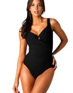 Miraclesuit Women's Must Haves One Piece Surplice Swimsuit