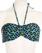 Shoshanna Chain Link Tab Bandeau Top, M/L B Cup