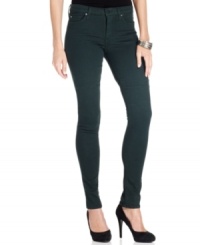 In a dark green wash perfect for fall, these Else Jeans skinny jeans hit the colored-denim trend right on the mark! In a dark green wash perfect for fall, these Else Jeans skinny jeans hit the colored-denim trend right on the mark!