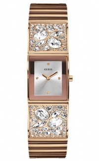 GUESS Women's U0002L4 Rose Gold-Tone Bejeweled Watch GUESS Women's U0002L4 Rose Gold-Tone Bejeweled Watch