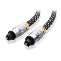 Cable Matters Gold Plated Toslink Digital Optical Audio Cable with Metal Connectors and Braided Jacket 25 Feet Cable Matters Gold Plated Toslink Digital Optical Audio Cable with Metal Connectors and Braided Jacket 25 Feet