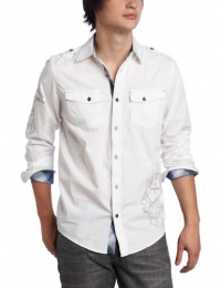 Modern Culture Men's Graphic Woven Button Down Shirt Modern Culture Men's Graphic Woven Button Down Shirt