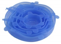 Super STRETCH Lids - Silicone Fit Lids 6-Pack - Blue Super STRETCH Lids - Silicone Fit Lids 6-Pack - Blue