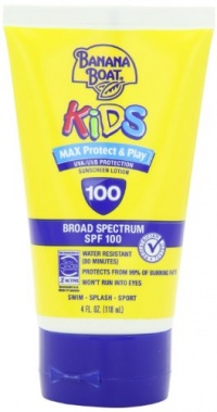 Banana Boat Kids Sunblock Lotion SPF 100, 4-Ounce Bottle