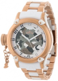 Invicta Women's 11527 Russian Diver Grey and Brown Camouflage Dial 18k Rose Gold Ion-Plated Stainless Steel Watch Invicta Women's 11527 Russian Diver Grey and Brown Camouflage Dial 18k Rose Gold Ion-Plated Stainless Steel Watch
