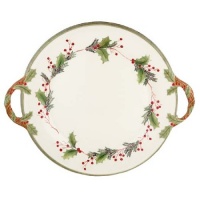 Lenox Holiday Gatherings Carved Medium Round Platter Lenox Holiday Gatherings Carved Medium Round Platter