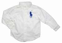 Polo Ralph Lauren Boys Big Pony Blake Oxford, White, 4/4T Polo Ralph Lauren Boys Big Pony Blake Oxford, White, 4/4T