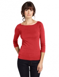 Three Dots Women's Three-quarter Sleeve British Tee Three Dots Women's Three-quarter Sleeve British Tee