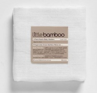 Little Rayon from Bamboo Muslin Washers, 6 Pack, White Little Rayon from Bamboo Muslin Washers, 6 Pack, White