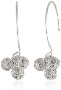 Anne Klein All that Glitters Silver-Tone Crystal Fireball Cluster Drop Earrings Anne Klein All that Glitters Silver-Tone Crystal Fireball Cluster Drop Earrings