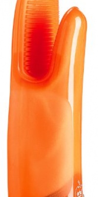 OrkaPlus A82309 Silicone Oven Mitt with Cotton Lining, Orange OrkaPlus A82309 Silicone Oven Mitt with Cotton Lining, Orange