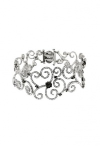 Effy Jewlery White Gold Cognac & White Diamond Bracelet, 2.11 TCW Effy Jewlery White Gold Cognac & White Diamond Bracelet, 2.11 TCW