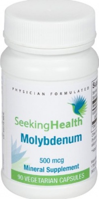 Best Molybdenum Supplement | Molybdenum 500 mcg | 90 Easy-To-Swallow Vegetarian Capsules | Free of Common Allergens | Seeking Health Best Molybdenum Supplement | Molybdenum 500 mcg | 90 Easy-To-Swallow Vegetarian Capsules | Free of Common Allergens | Seeking Health