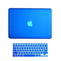 TopCase 2-in-1 Rubberized Hard Case and Keyboard Cover for Macbook White 13-Inch - A1342/Latest - with TopCase Mouse Pad - Royal Blue TopCase 2-in-1 Rubberized Hard Case and Keyboard Cover for Macbook White 13-Inch - A1342/Latest - with TopCase Mouse Pad - Royal Blue