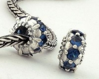 925 Sterling Silver Blue Sapphire Czech Crystal CZ September Birthstone Charms/beads for Pandora, Biagi, Chamilia, Troll and More Bracelet 925 Sterling Silver Blue Sapphire Czech Crystal CZ September Birthstone Charms/beads for Pandora, Biagi, Chamilia, Troll and More Bracelet
