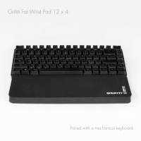 Grifiti Fat Wrist Pad 12 is a 4 x 12 Inch Wrist Rest for Small Mechanical Keyboards, MacBooks, Laptops, and Notebooks in Black Neoprene and Black Nylon Grifiti Fat Wrist Pad 12 is a 4 x 12 Inch Wrist Rest for Small Mechanical Keyboards, MacBooks, Laptops, and Notebooks in Black Neoprene and Black Nylon