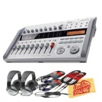 Zoom R16 Multitrack Recorder, Interface, and Controller Bundle with Two 20-Foot Instrument Cables, Two 20-Foot XLR Cables, Two Headphones, and Polishing Cloth Zoom R16 Multitrack Recorder, Interface, and Controller Bundle with Two 20-Foot Instrument Cables, Two 20-Foot XLR Cables, Two Headphones, and Polishing Cloth