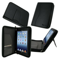 rooCASE Executive Portfolio (Black) Genuine Leather Case Cover with Landscape / Portrait View for Apple iPad Mini 7.9-Inch Tablet (Built-in sleep / wake feature) rooCASE Executive Portfolio (Black) Genuine Leather Case Cover with Landscape / Portrait View for Apple iPad Mini 7.9-Inch Tablet (Built-in sleep / wake feature)
