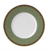 Wedgwood India Green Accent Salad Plate Wedgwood India Green Accent Salad Plate