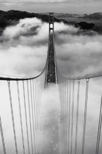 Misty Morning (Golden Gate Bridge) Art Poster Print - 24x36 Travel Poster Print, 24x36 Misty Morning (Golden Gate Bridge) Art Poster Print - 24x36 Travel Poster Print, 24x36